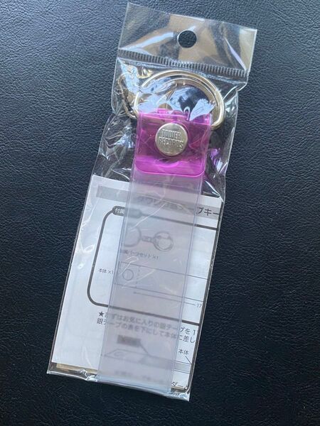 新品 タワレコ 銀テープ キーホルダー リストバンド purple パープル 紫 タワーレコード 推し色グッズ