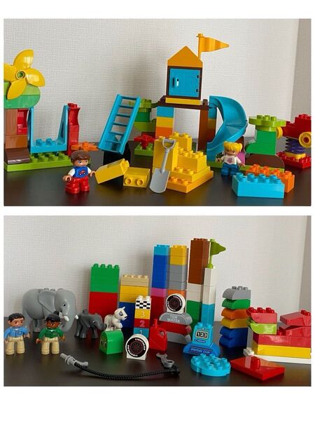 レゴデュプロ みどりのコンテナ おおきなこうえん ぞうさんのバケツ まとめ売り LEGO duplo セット ブロック 公園 象