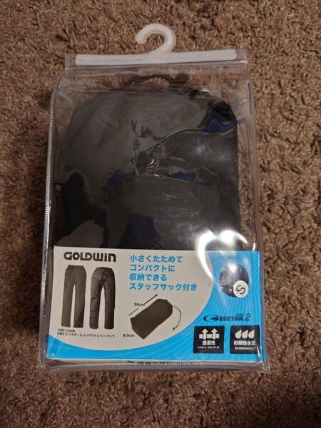 ゴールドウィン レインパンツ Sサイズ(新品タグ付き)通勤通学 雨 防水 黒 ブラック バイク 自転車