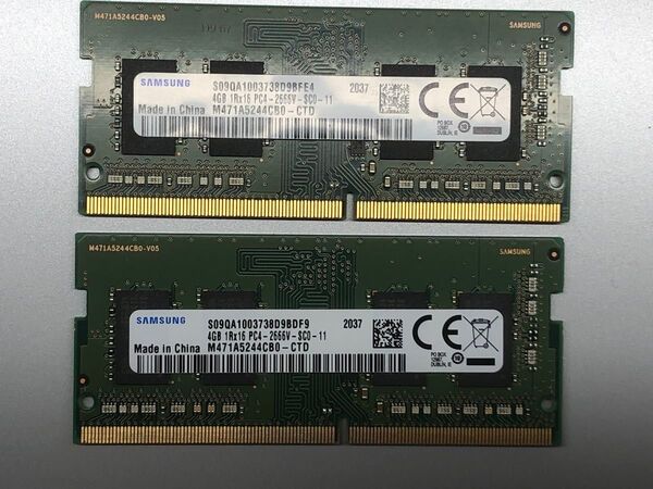 ノートPC用メモリ 8GB(4GB×2枚) DDR4-2666 SO-DIMM(PC4-2666V) SAMSUNG