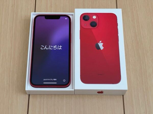【中古】Apple iPhone 13 mini 256GB PRODUCT RED SIMフリー おまけ付