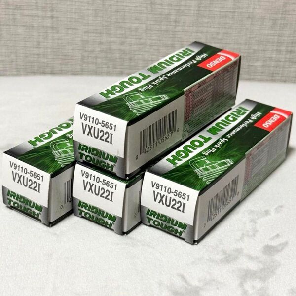 DENSO イリジウムタフ スパークプラグ V9110-5651 VXU221 4本セット