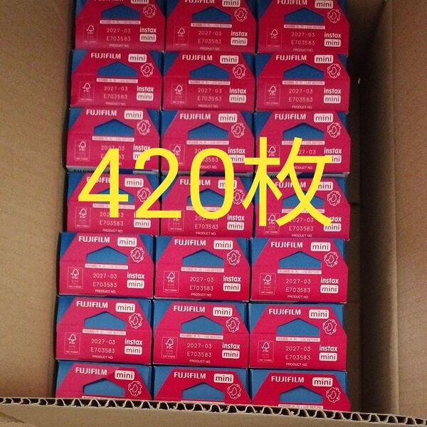 FUJIFILM instax mini チェキフィルム 21個セット