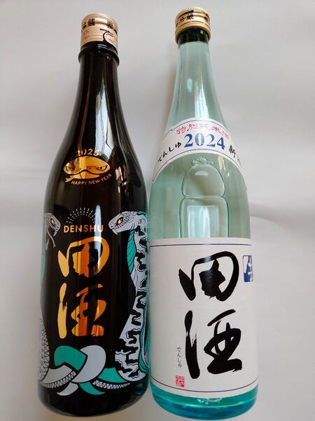 ☆田酒 2025 ニューイヤーボトル純米吟醸 生酒と田酒2024年新酒720ml2種2本セットです。
