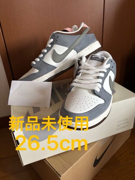 新品堀米 雄斗(Yuto Horigome) × Nike SB Dunk Low Pro QS "Wolf Grey"26.5