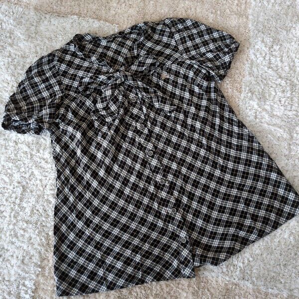 ブラウス 半袖 シャツ チェック柄 BURBERRY トップス