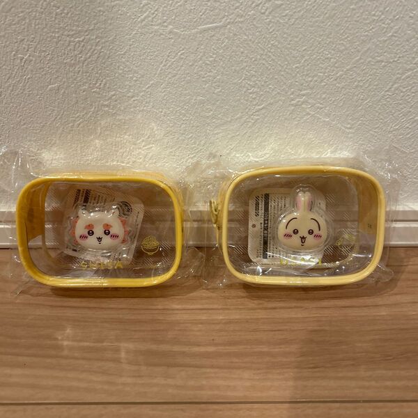 ちいかわ ぷっくりクリアミニポーチ うさぎ シーサー 2個セット