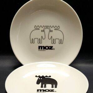 moz プレート 2枚セット 北欧 スウェーデン 非売品 HONDA ヘラジカ 皿 モズ