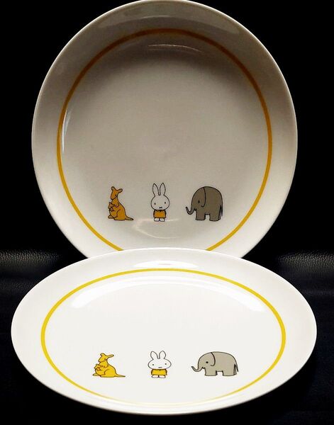 ミッフィー miffy ディックブルーナ 絵本 アニマル 食器 皿 プレート セット LAWSON