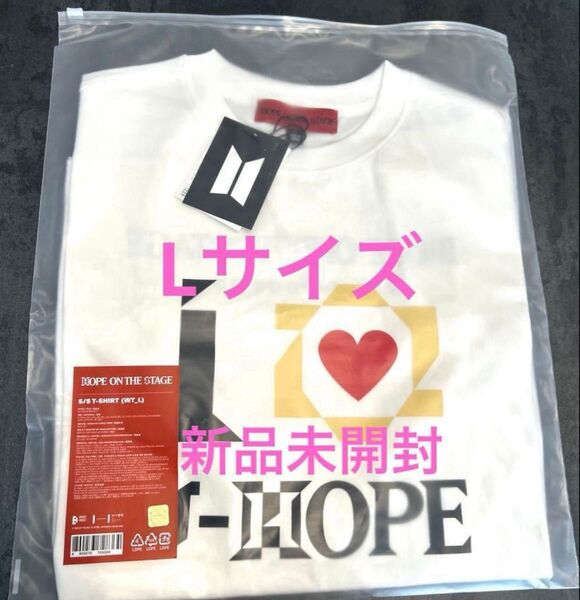 HOPE ON THE STAGE TシャツLサイズホワイトホビ ホソク J-hope