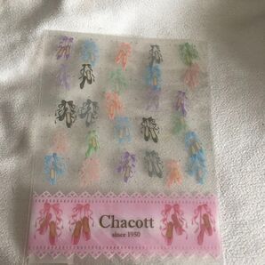 Chacott クリアファイル バレエシューズ柄 未使用