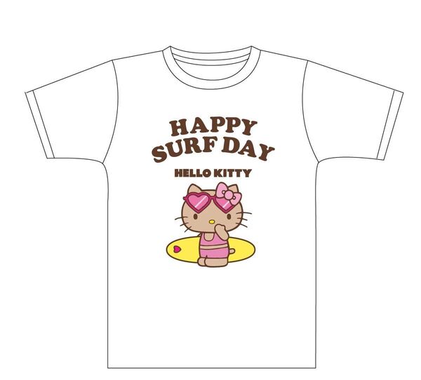 沖縄限定 ハローキティ 日焼けTシャツ サーフ Lサイズ 未使用