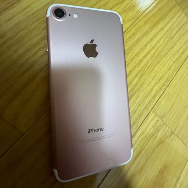 【美品】iPhone iPhone7 SIMフリー Apple アップル ローズゴールド 128gb