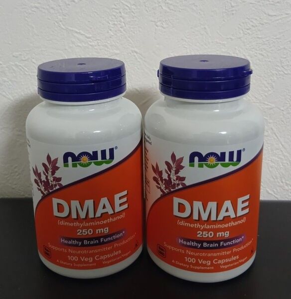 NOW Foods DMAE 250mg 100カプセル 2本 ナウフーズ