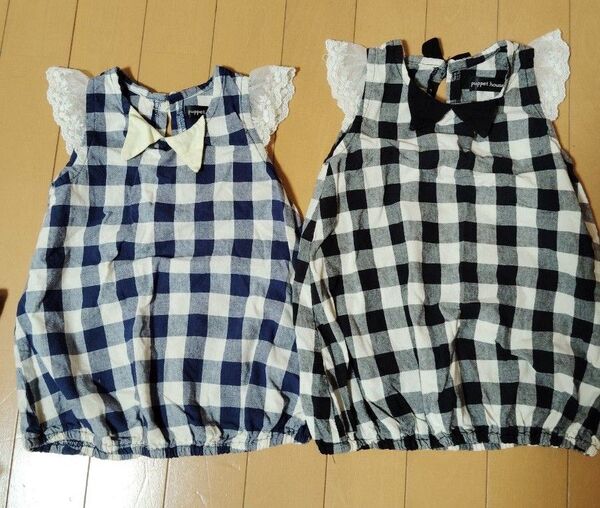 姉妹お揃い ワンピース80&90サイズ