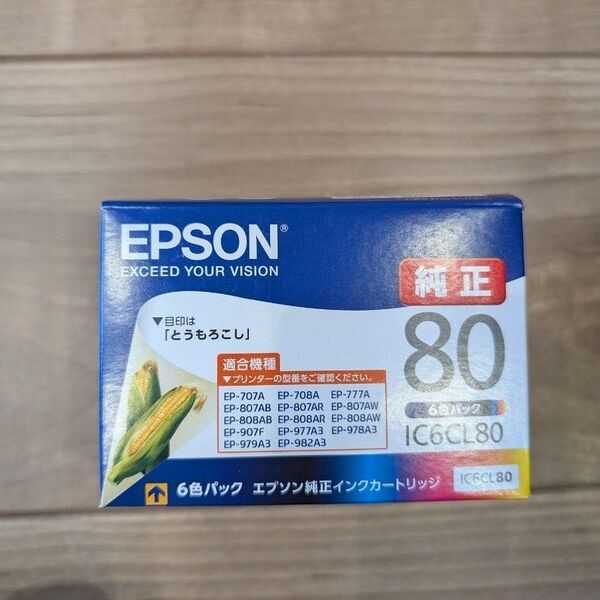 EPSON 純正インクカートリッジ IC6CL80 6色パック