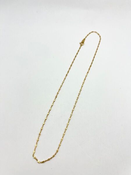 【極美品】K18YG デザイン ネックレス 18金 イエローゴールド レディース アクセサリー ジュエリー 金