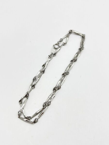 【美品】Pt850 プラチナ デザイン ネックレス チェーン アクセサリー メンズ レディース ジュエリー