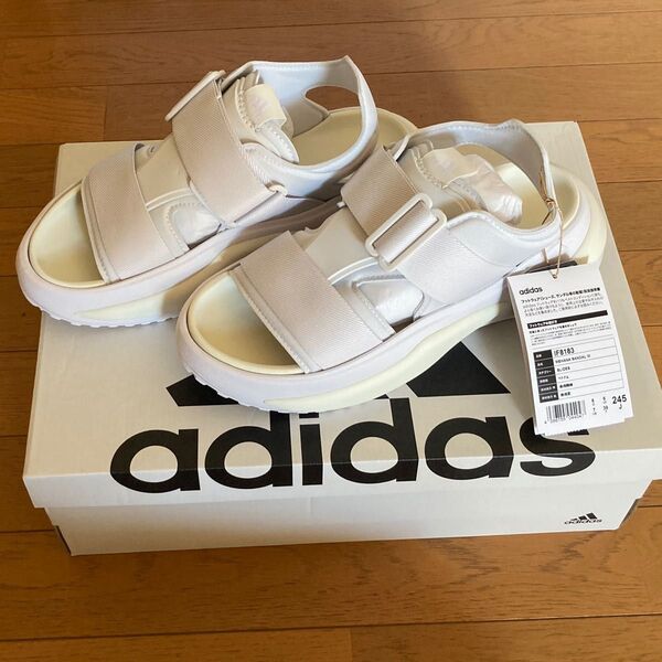 【24.5cm】Adidas アディダス Mehanaメハナ サンダル ホワイト 白