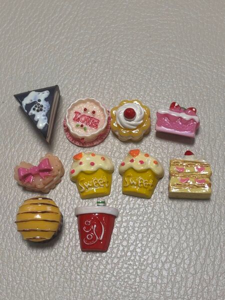 ミニチュアケーキ まとめ売り 10個セット ハンドメイド 樹脂粘土