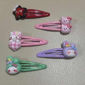 キティちゃん ハンドメイドヘアクリップ