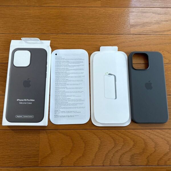 Apple純正シリコンケース iPhone16 pro max用 ストーングレイ