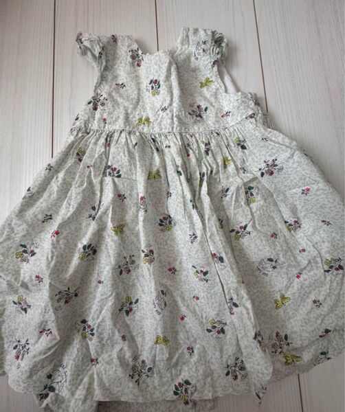PETIT BATEAU 花柄ノースリーブワンピース 24m 86cm ワンピース キッズ 女の子 発表会 プチバトー