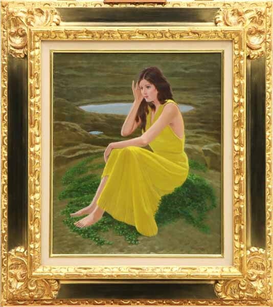 絵画油絵名取明徳緑風古美術