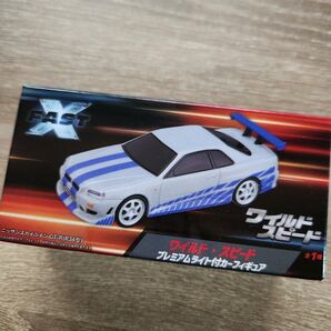 ワイルドスピード プレミアムライト付き カーフィギュア ブライアン R34 GT-R スカイライン