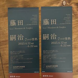 藤田嗣治 ペア招待券 SOMPO美術館