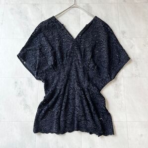 VERMEIL par iena レースタックブラウス Vネック M