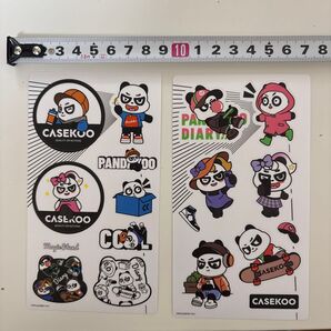 CASEKOO ステッカー 2枚セット パンダ