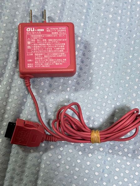 ピンク au ガラケー 充電器アダプター momo 0204ppa