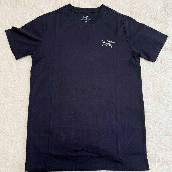 アークテリクス Tシャツ ネイビー サイズS 100% バンブーファイバー