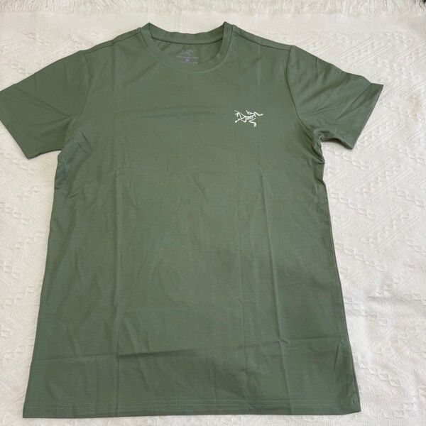 アークテリクス Tシャツ オリーブグリーン サイズM 100% バンブーファイバー
