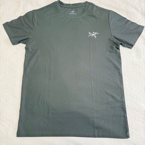 アークテリクス Tシャツ ダークグリーン サイズM 100% バンブーファイバー
