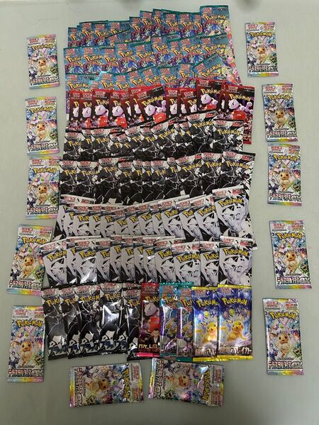 未開封バラ116パックまとめ売り ポケモンカード テラスタルフェス 超電ブレイカー ブラックボルト ホワイトフレア バトパズ
