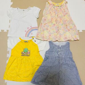 ベビー服 女の子 夏服 4着 まとめ売り 90サイズ