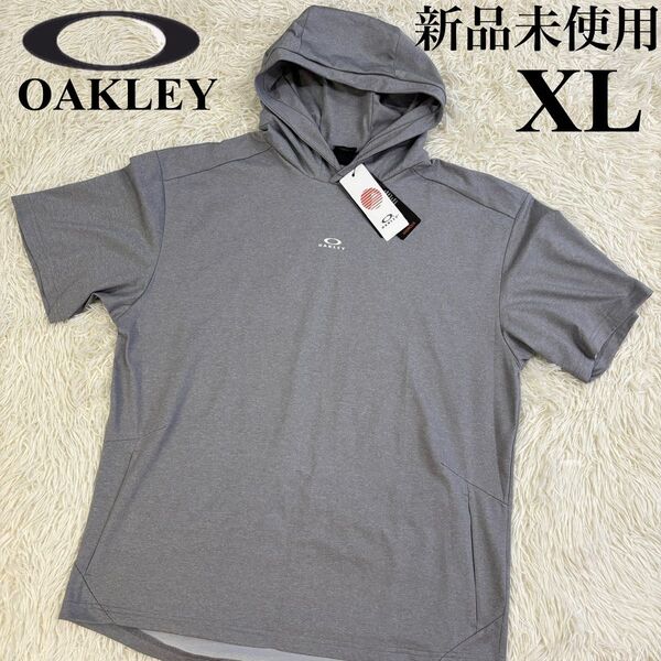 新品 オークリー 半袖 パーカー スウェット OAKLEY トレーニング プルオーバー フーディー 吸汗速乾 UPF50+