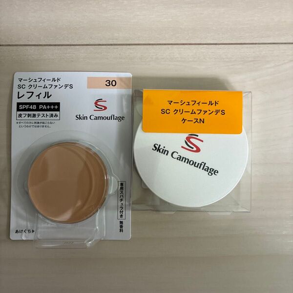 新品 マーシュフィールド SC クリームファンデS 30 レフィル + ケース