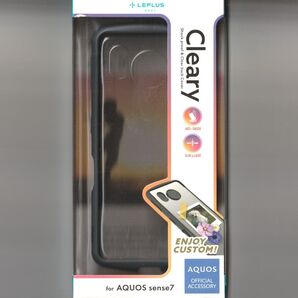 AQUOS sense7 耐衝撃 ケース Cleary ダークグレー