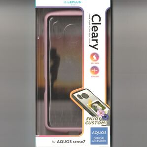 AQUOS sense7 耐衝撃 ケース Cleary ピンク