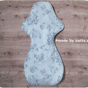 40cm*布ナプキン夜&長時間用♪防水ハンドメイド♪ネモフィラ