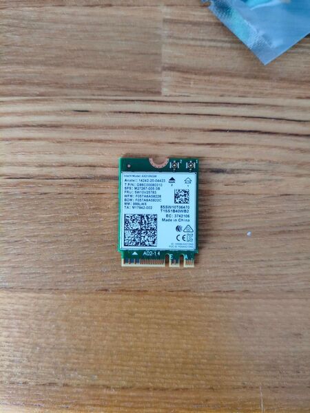 Intel WiFi6対応無線LANカード AX210