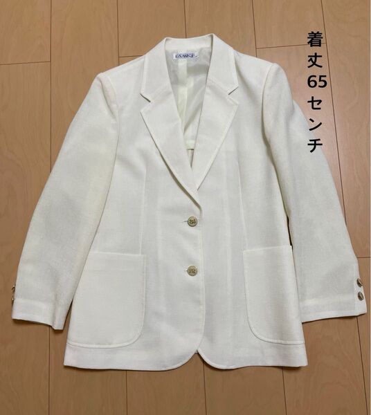 最終セール ジャケット 春夏 レディースジャケット 白 レトロ 昭和