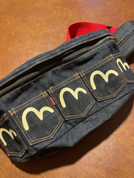 美品 EVISU エヴィス ウエストバッグ ウエストポーチ ボディバック カバン