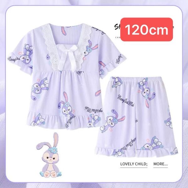 夏物 女の子パジャマ 120cm 部屋着 キッズパジャマ