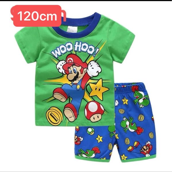 夏物 男の子パジャマ 120cm 半袖Tシャツ 部屋着 綿