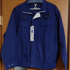 新品空調服 XEBECジーベックフルハーネス対応長袖ブルゾン LL ディープネイビー 服のみ 9cmファン対応