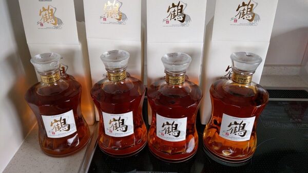 ニッカウイスキー 鶴 ジャパニーズ NIKKA 蒸留所限定品 未開栓 新品 四本